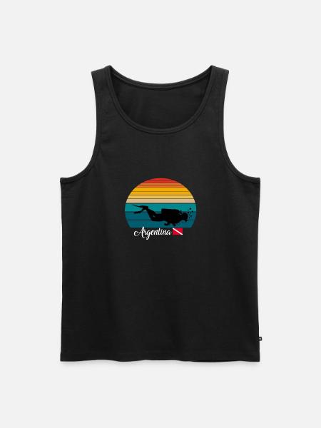 Argentina Scuba Diving Poison - Men's Premium Organic Tank Top - black