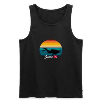 Bahrain Scuba Diving Gift - Männer Premium Bio Tank Top - Schwarz - Vorne - AI Model Male 178 light (178cm)