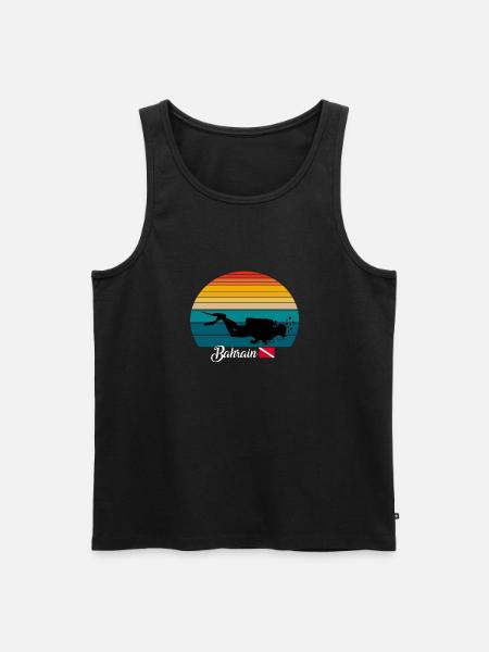 Bahrain Scuba Diving Poison - Men's Premium Organic Tank Top - black