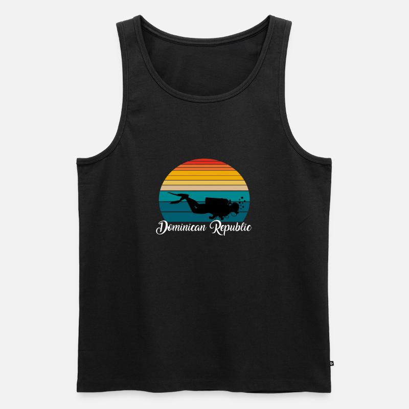 Dominican Republic Scuba Diving Gift - Männer Premium Bio Tank Top - Schwarz