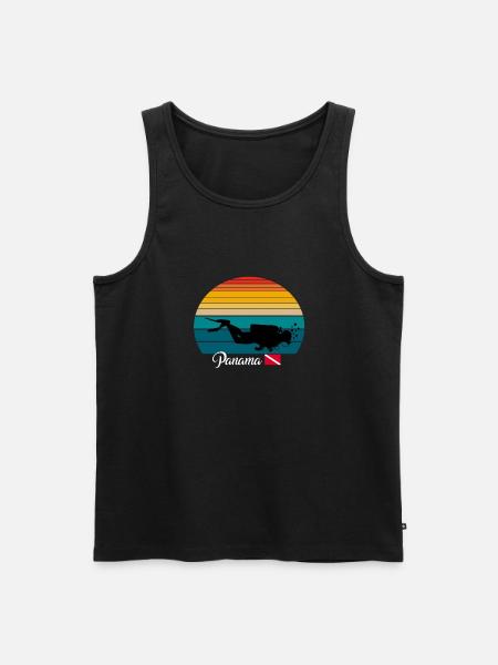 Panama Scuba Diving Gift - Männer Premium Bio Tank Top - Schwarz
