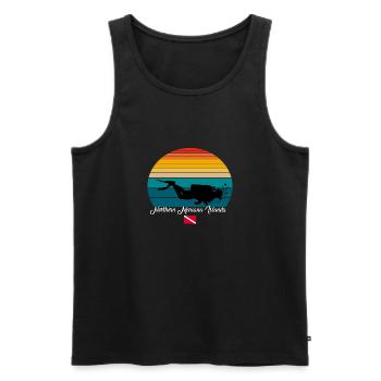 Northern Mariana Islands Scuba Diving Gift - Men's Premium Organic Tank Top - black - Front - AI Model Male 178 light (178cm)