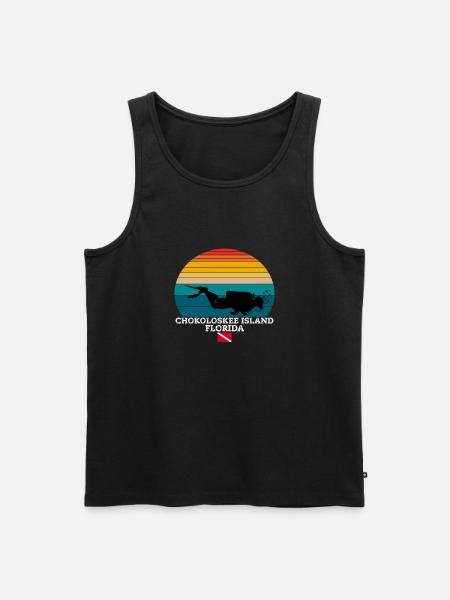 Chokoloskee Island US Island Diving - Men's Premium Organic Tank Top - black