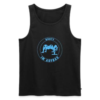 Fitness Sportswoman, Hip Thrust, Gym, Strength Training - Men's Premium Organic Tank Top - black - Front - AI Model Male 178 light (178cm)