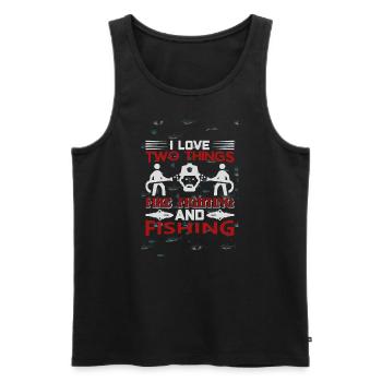 Fire brigade | Hero | Risky profession - Men's Premium Organic Tank Top - black - Front - AI Model Male 178 light (178cm)