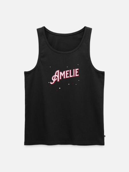 Amelie name personalized - Men's Premium Organic Tank Top - black