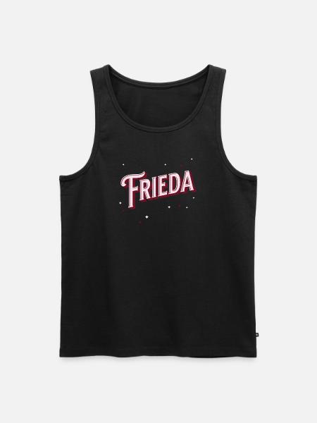 Frieda Name Personalized - Men's Premium Organic Tank Top - black