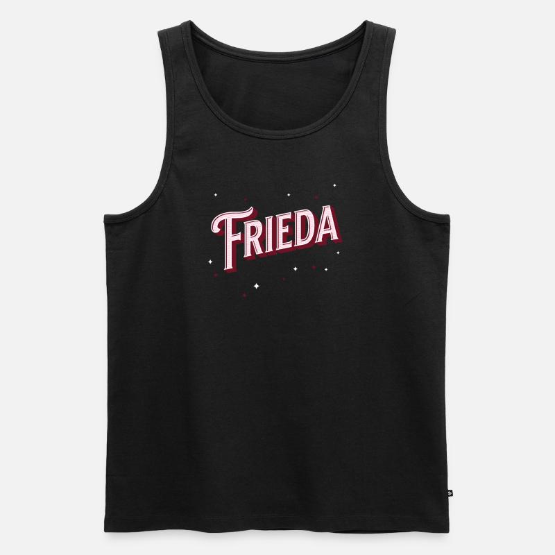 Frieda Name Personalized - Men's Premium Organic Tank Top - black