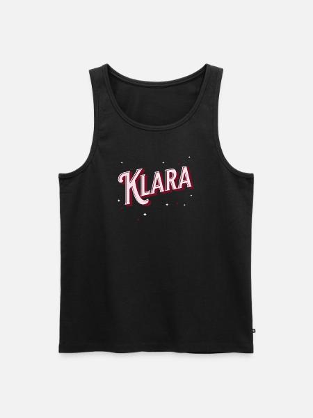 Klara name personalized - Men's Premium Organic Tank Top - black