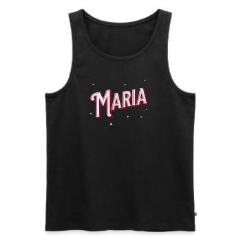 Marie Nom Personnalisé - Débardeur bio Premium Homme - noir - Devant - AI Model Male 178 light (178cm)