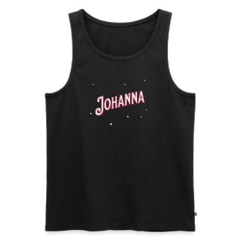 Johanna name personalized - Men's Premium Organic Tank Top - black - Front - Michal (187cm)