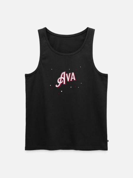 Ava names personalized - Men's Premium Organic Tank Top - black