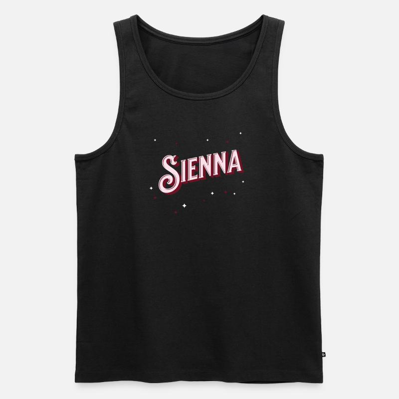 Sienna names personalized - Men's Premium Organic Tank Top - black