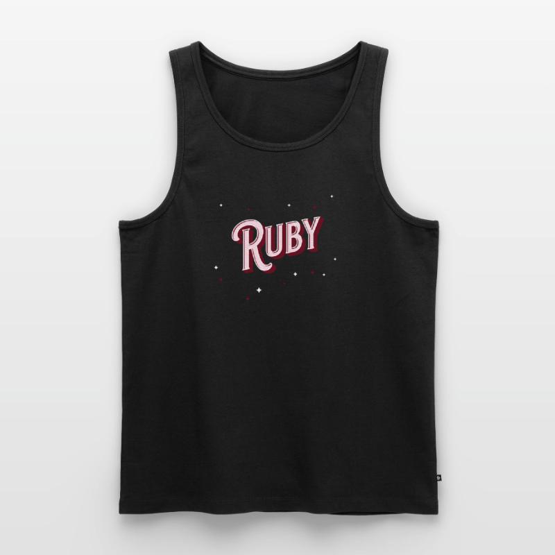 Ruby names personalized Men's Premium Organic Tank Top