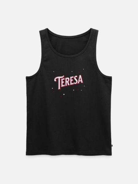 Teresa names personalized - Men's Premium Organic Tank Top - black