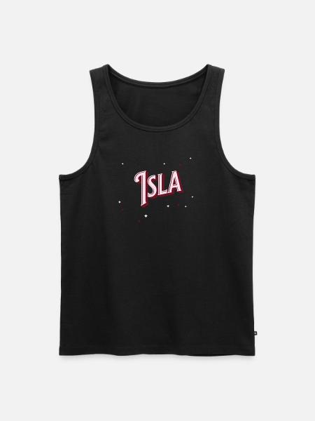 Isla name personalized - Men's Premium Organic Tank Top - black