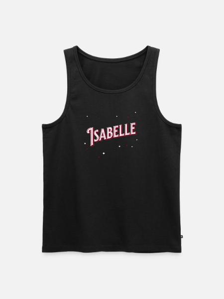 Isabelle name personalized - Men's Premium Organic Tank Top - black