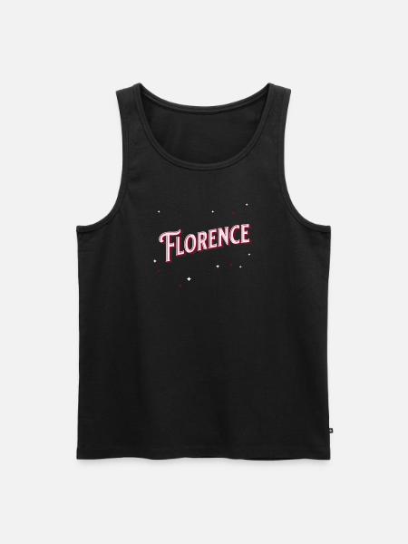 Florence name personalized - Men's Premium Organic Tank Top - black