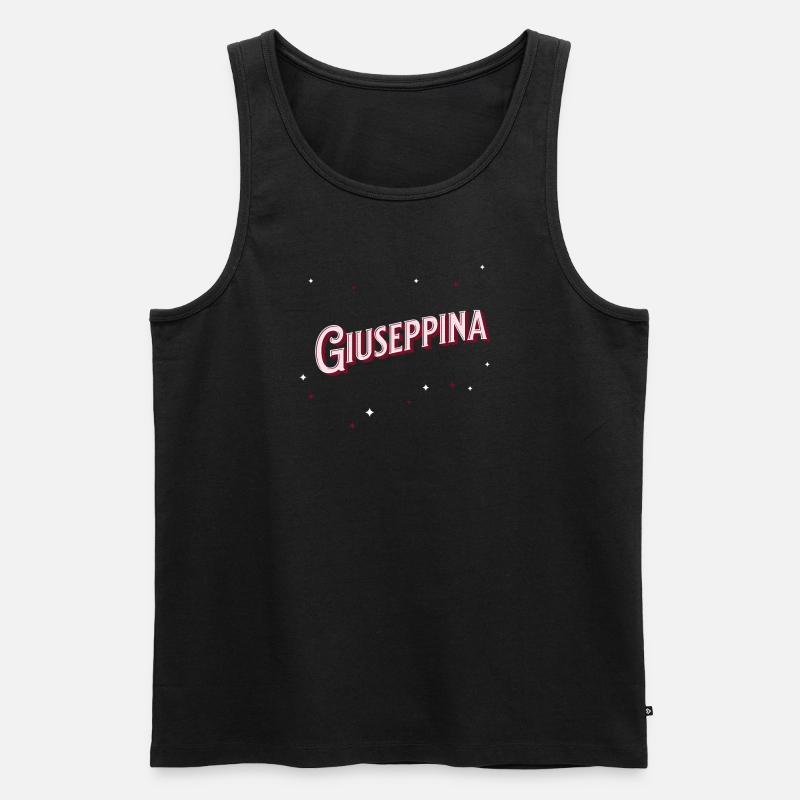 Giuseppina name personalized - Men's Premium Organic Tank Top - black