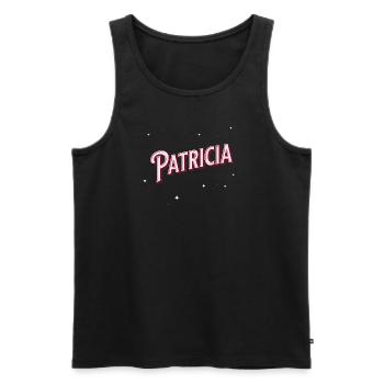 Patricia names personalized - Men's Premium Organic Tank Top - black - Front - Michal (187cm)