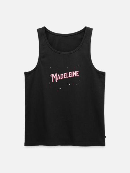 Madeleine name personalized - Men's Premium Organic Tank Top - black