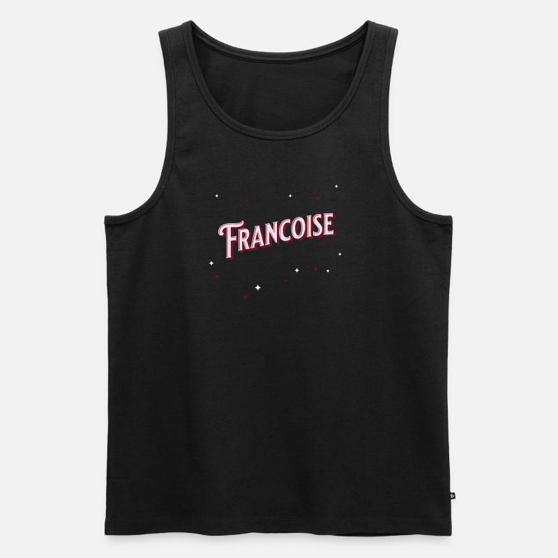 Francoise name personalized - Men's Premium Organic Tank Top - black