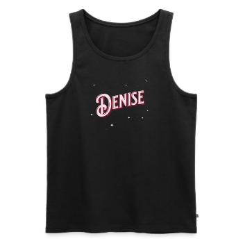 Denise Namen personalisiert - Männer Premium Bio Tank Top - Schwarz - Vorne - AI Model Male 178 light (178cm)