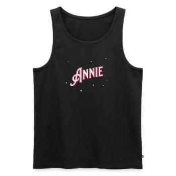 Annie Namen personalisiert - Männer Premium Bio Tank Top - Schwarz - Vorne - AI Model Male 178 light (178cm)