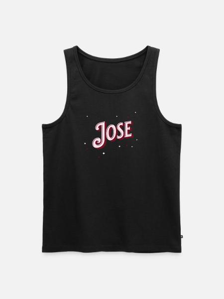 Jose name personalized - Men's Premium Organic Tank Top - black