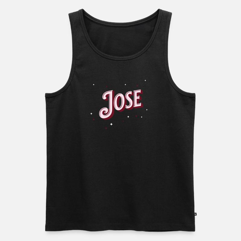 Jose name personalized - Men's Premium Organic Tank Top - black