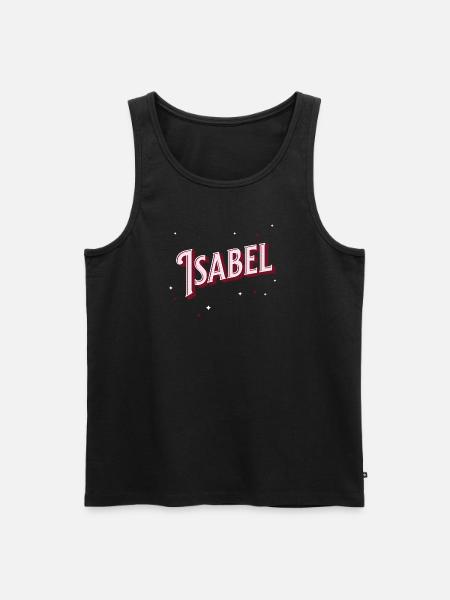 Isabel name personalized - Men's Premium Organic Tank Top - black