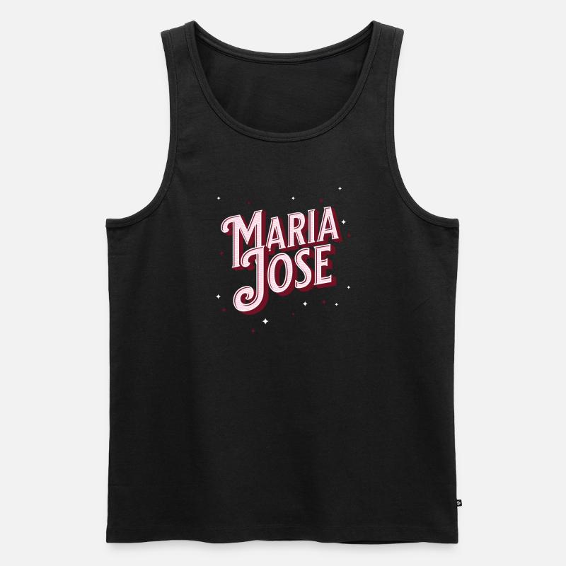 Maria Jose name personalized - Men's Premium Organic Tank Top - black