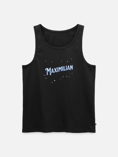 Maximilian name personalized - Men's Premium Organic Tank Top - black
