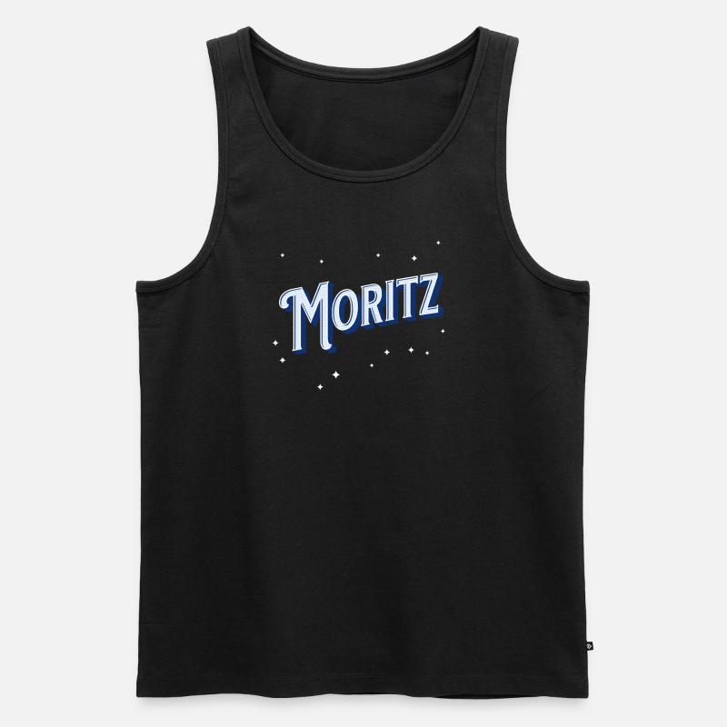 Moritz name personalized - Men's Premium Organic Tank Top - black