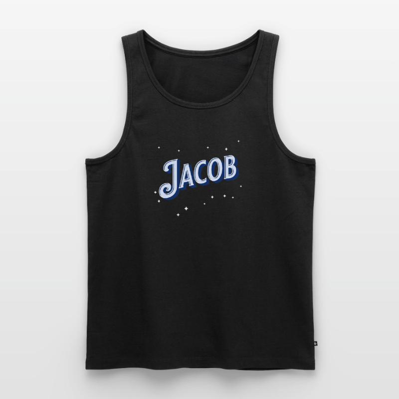 Jacob names personalized Men's Premium Organic Tank Top