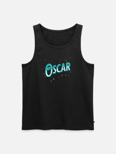 Oscar names personalized - Men's Premium Organic Tank Top - black
