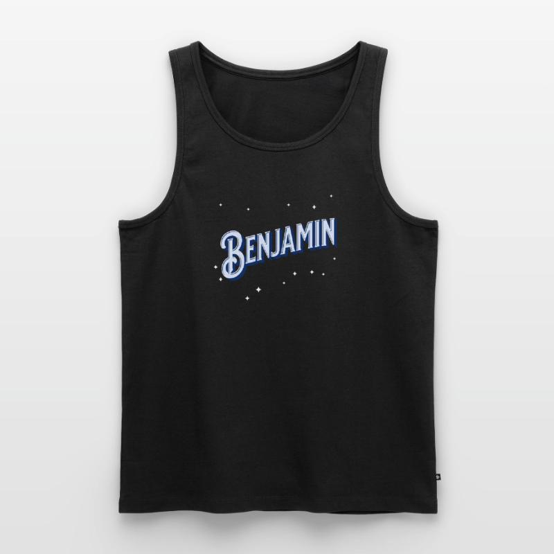 Benjamin name personalized Men's Premium Organic Tank Top