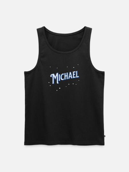 Michael name personalized - Men's Premium Organic Tank Top - black