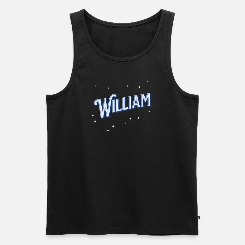 William name personalized - Men's Premium Organic Tank Top - black