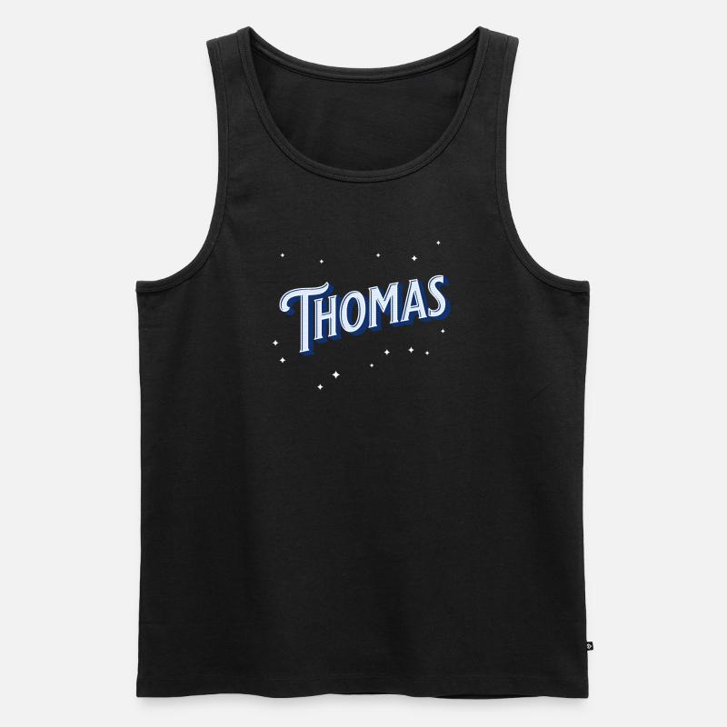 Thomas names personalized - Men's Premium Organic Tank Top - black