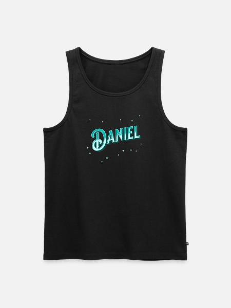 Daniel Name personalized - Men's Premium Organic Tank Top - black