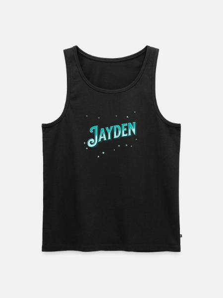 Jayden name personalized - Men's Premium Organic Tank Top - black