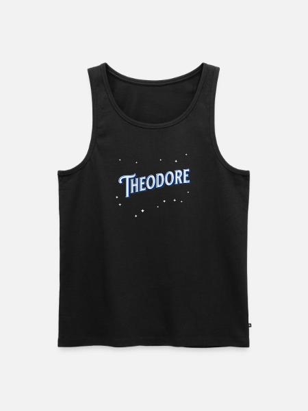 Theodore name personalized - Men's Premium Organic Tank Top - black