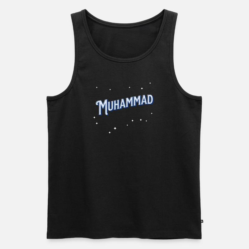 Muhammad name personalized - Men's Premium Organic Tank Top - black