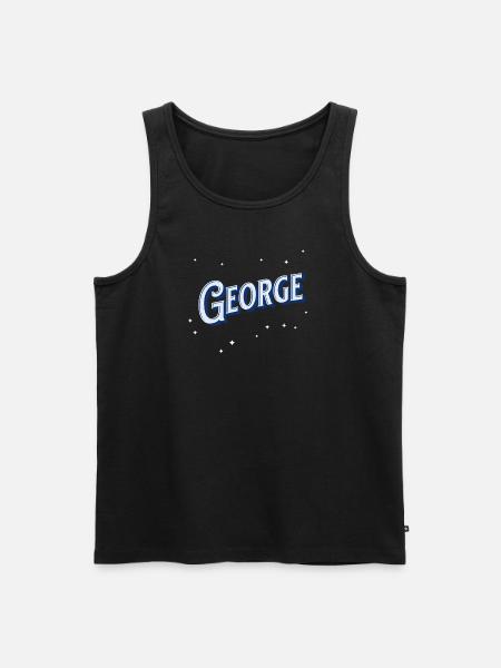 George names personalized - Men's Premium Organic Tank Top - black