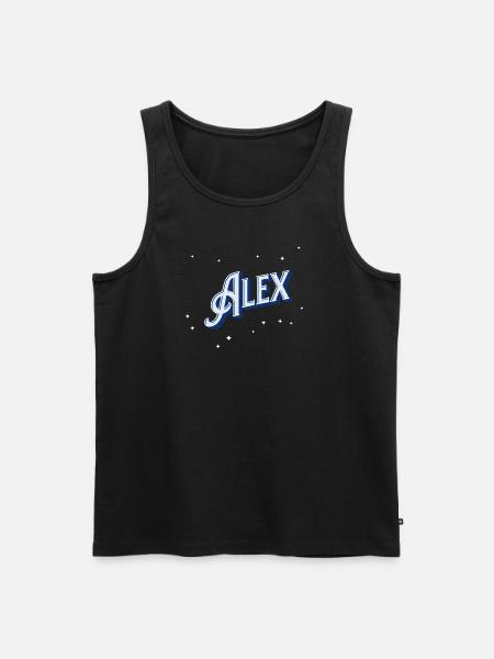 Alex name personalized - Men's Premium Organic Tank Top - black
