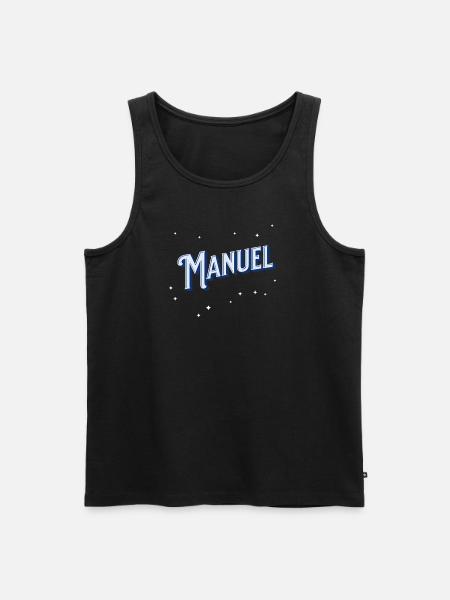 Manuel name personalized - Men's Premium Organic Tank Top - black