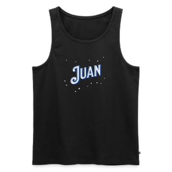 Juan names personalized - Men's Premium Organic Tank Top - black - Front - AI Model Male 178 light (178cm)