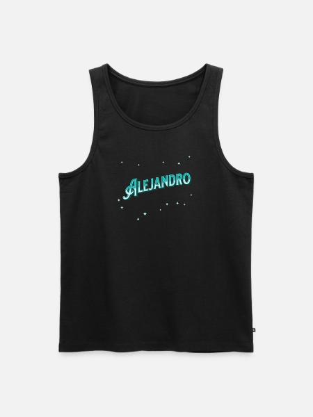 Alejandro name personalized - Men's Premium Organic Tank Top - black