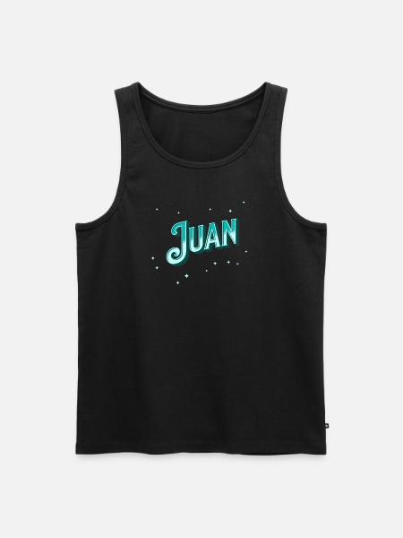 Juan names personalized - Men's Premium Organic Tank Top - black